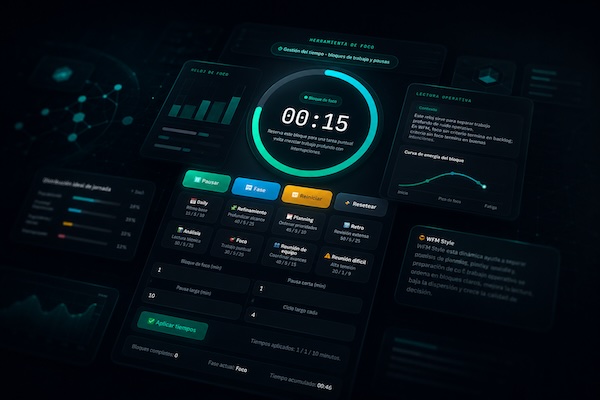 WFM focus and time-block simulation tool